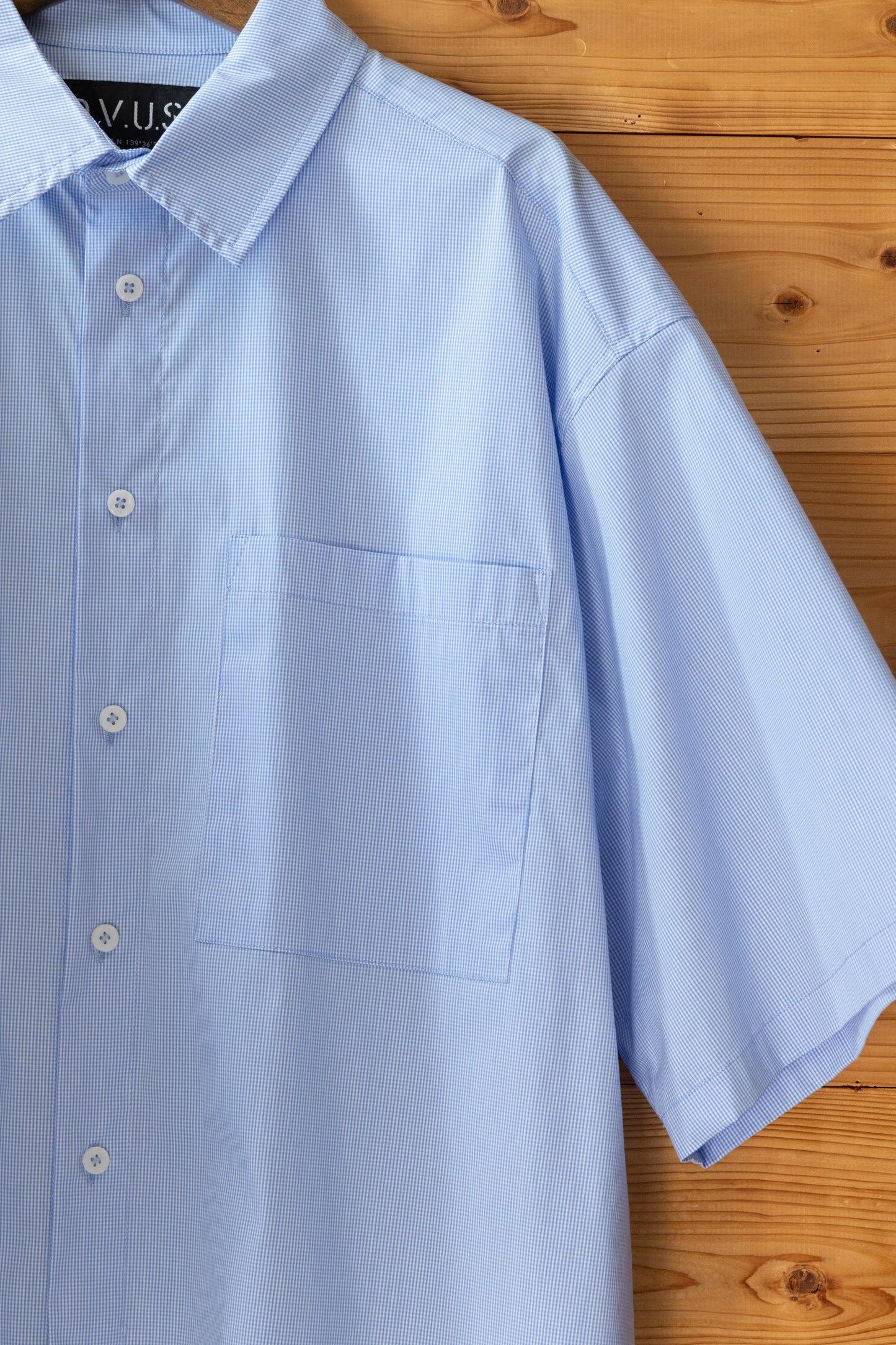 Check S/S Shirts(Light Blue)