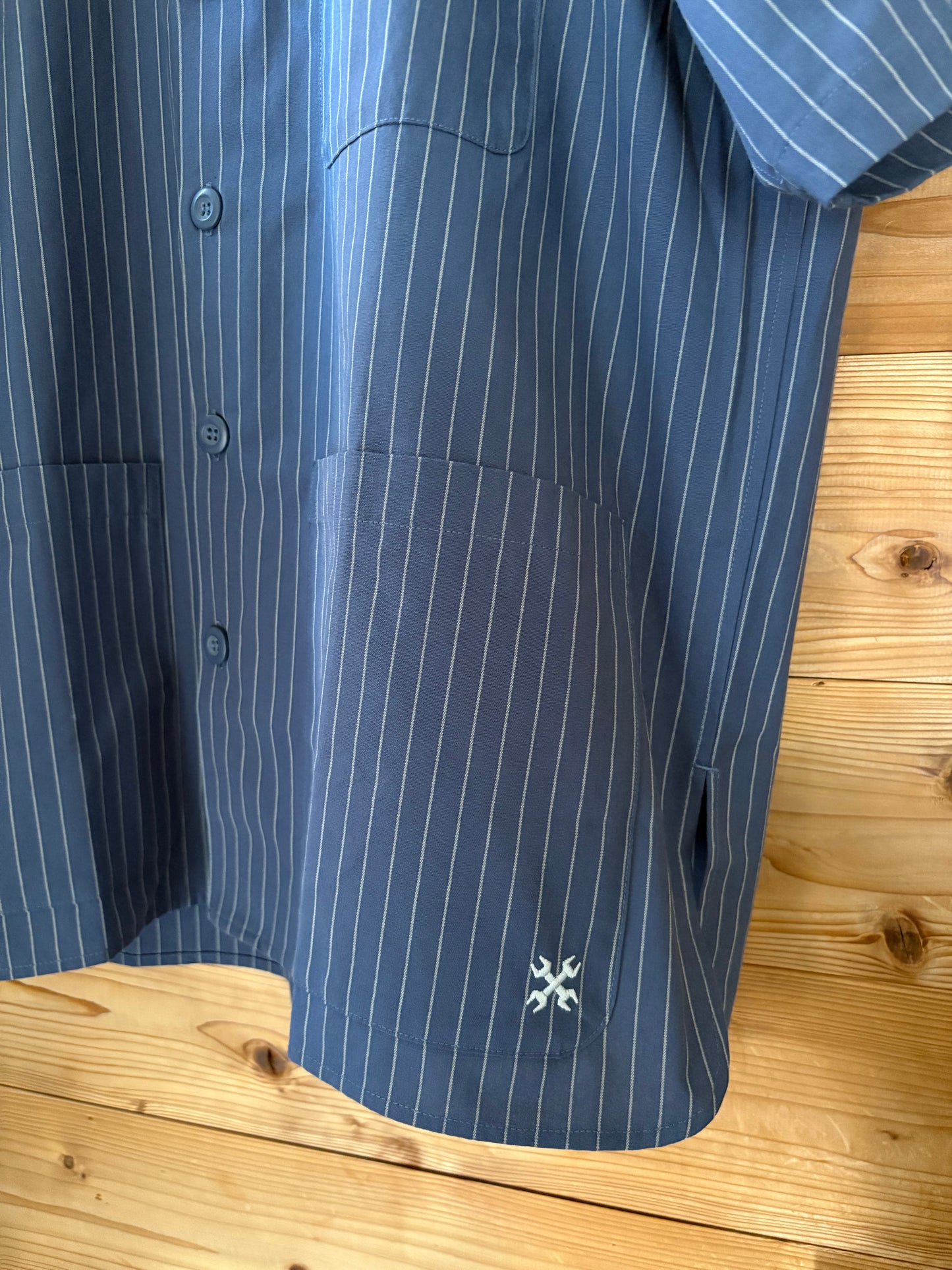 GARAGE STRIPE WORK SHIRT S/S