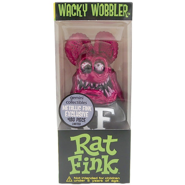 ラットフィンク ボビングヘッド メタリックRED【RAT FINK】