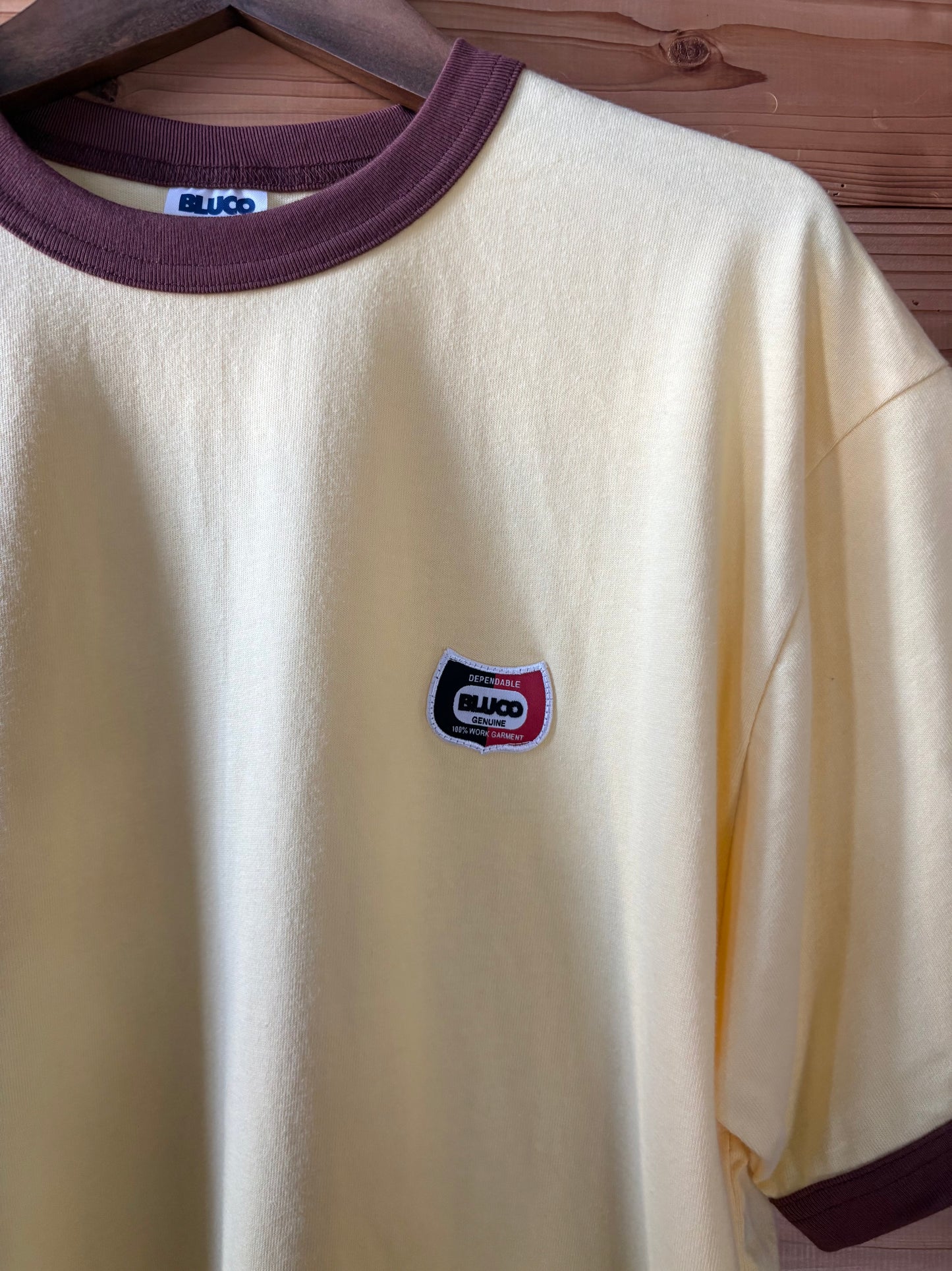 HEAVY DRY COTTON RINGER TEE -Champ-