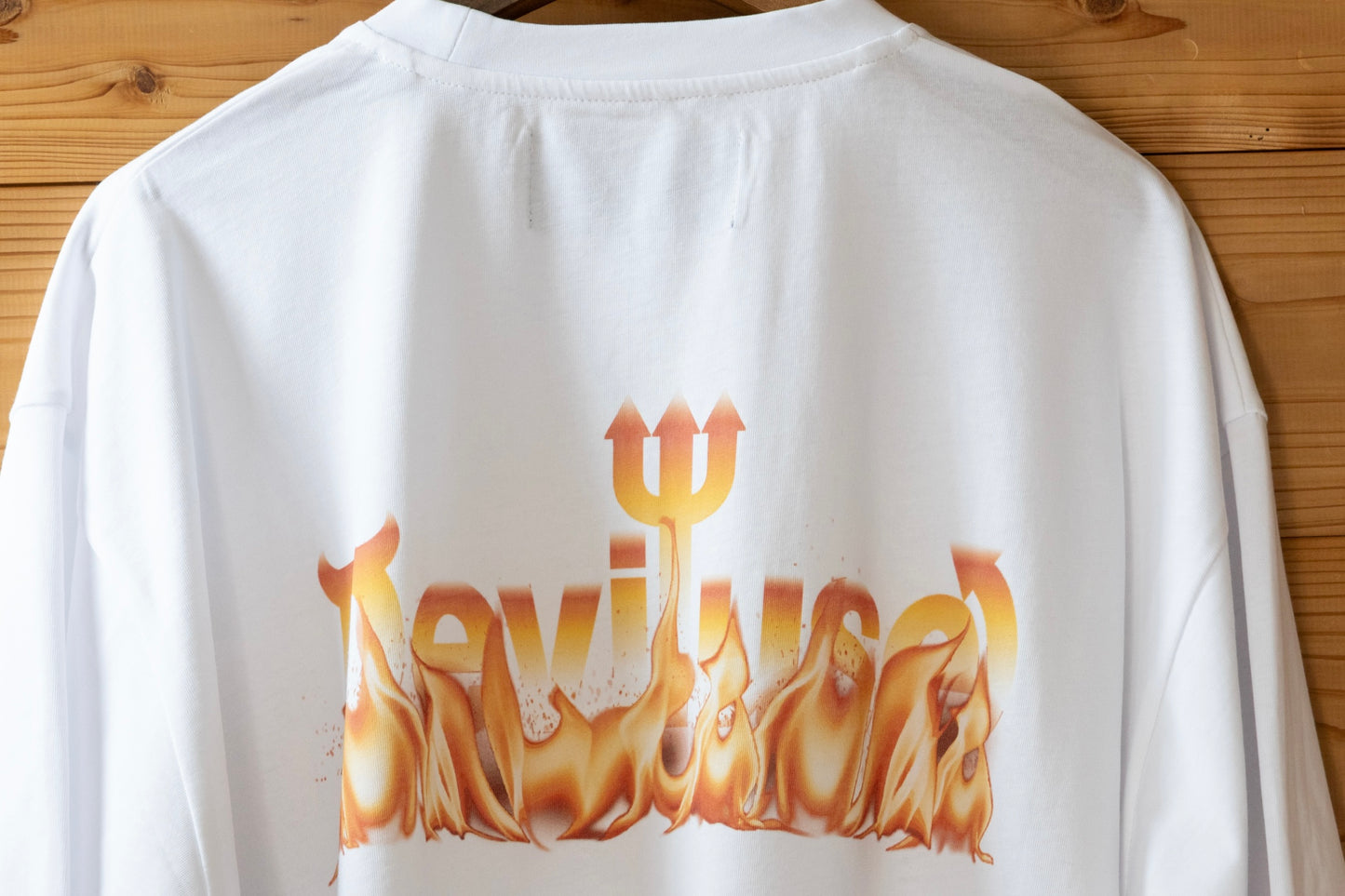 Flame Logo T-shirts(White)