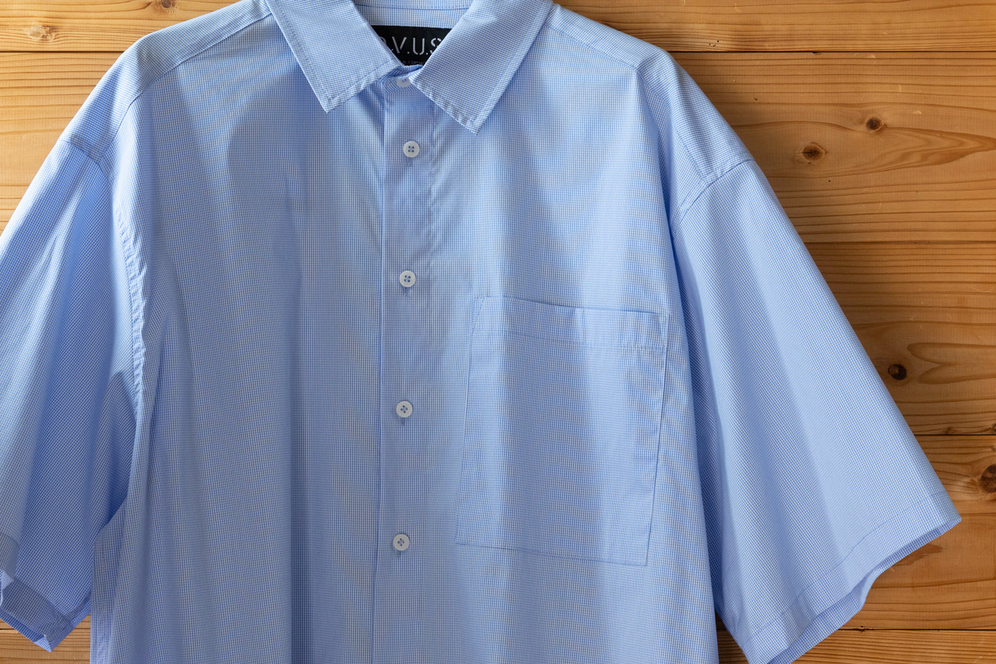 Check S/S Shirts(Light Blue)
