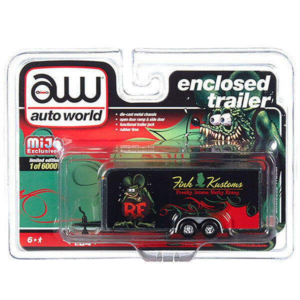 1:64 Rat Fink Enclosed Trailer FINK KUSTOMAS