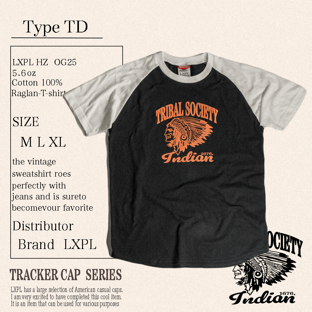 LXPL TEE TD ブラック アメカジ Tシャツ