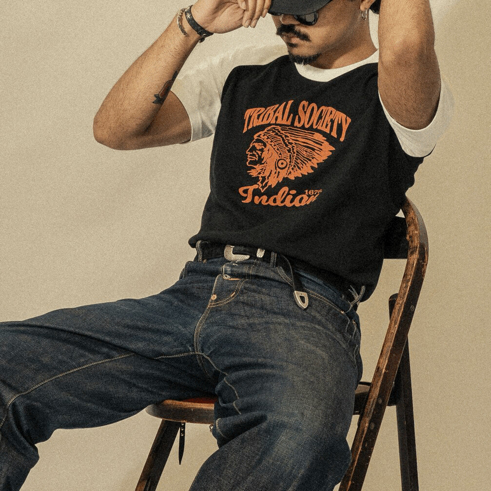 LXPL TEE TD ブラック アメカジ Tシャツ