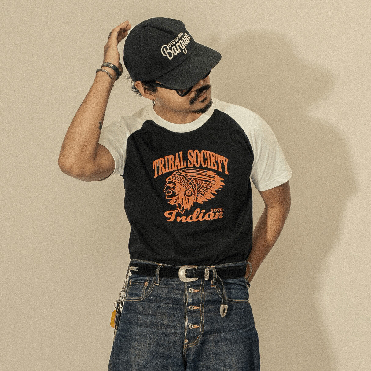 LXPL TEE TD ブラック アメカジ Tシャツ
