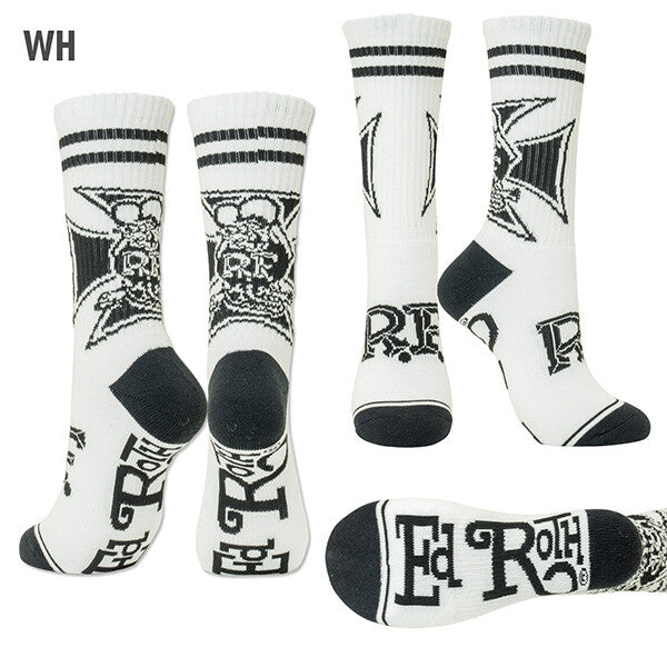 Rat Fink ラットフィンク アイアン クロス ソックス