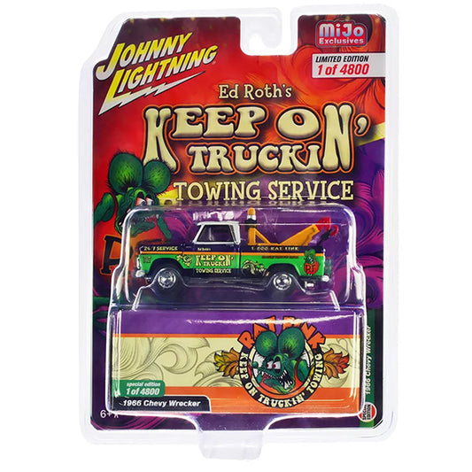 1:64 Rat Fink 1966 Chevy Wrecker Towing Service