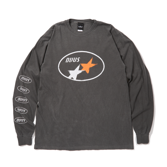 Dual Star L/S T-shirts (Fade Black)