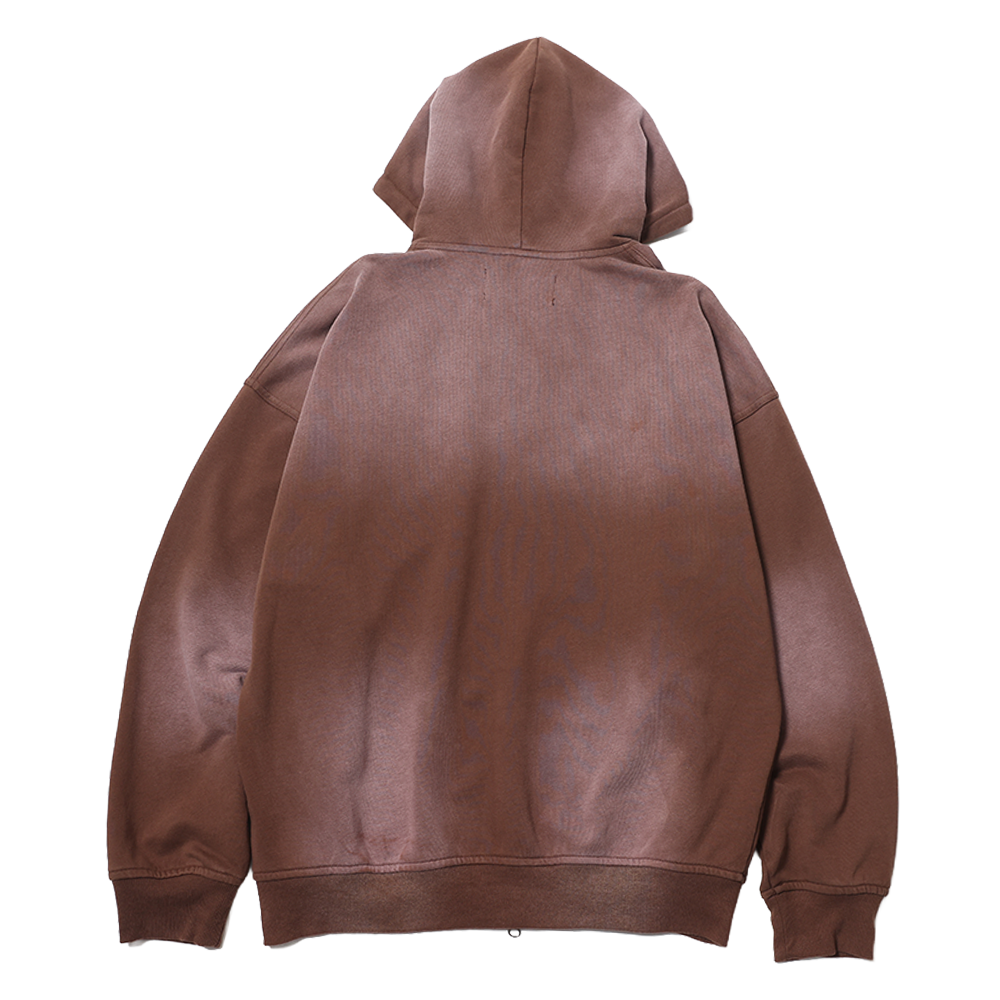 Crown of Thorns Zip Hoodie　(Fade Brown)