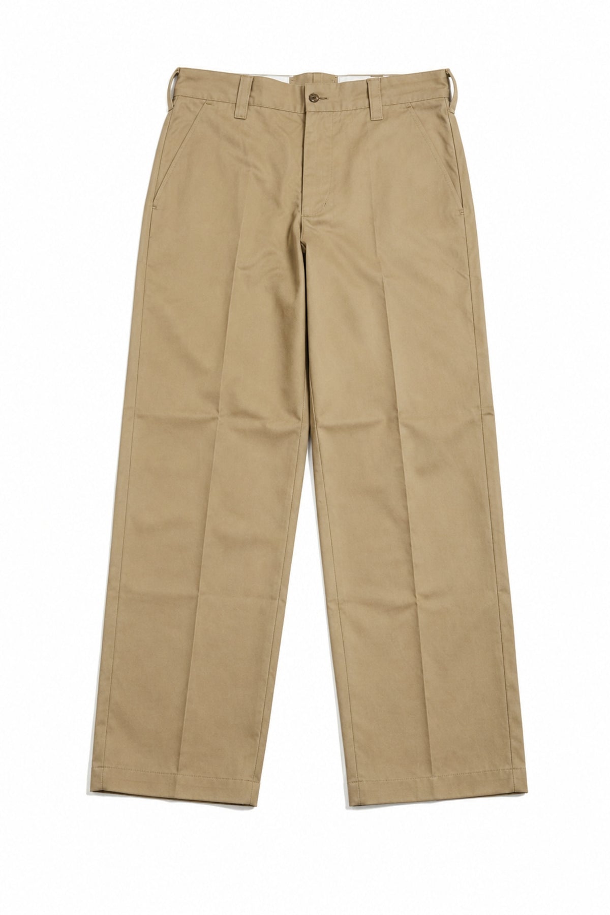 No Tuck Chino Pants -BEIGE-