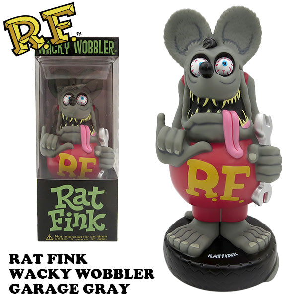 ラットフィンク ボビングヘッド  ガレージ グレイ【RAT FINK】