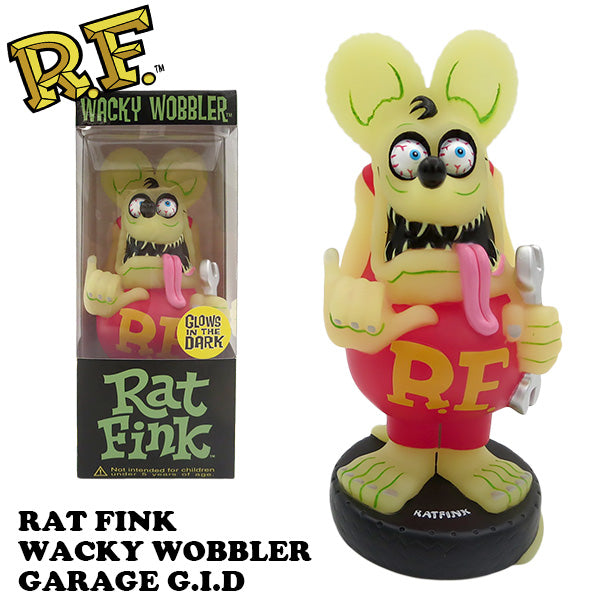 ラットフィンク ボビングヘッド  ガレージ グローインザダーク【RAT FINK】
