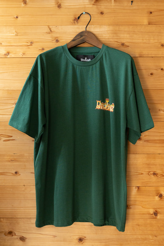 Flame Logo T-shirts(Green)