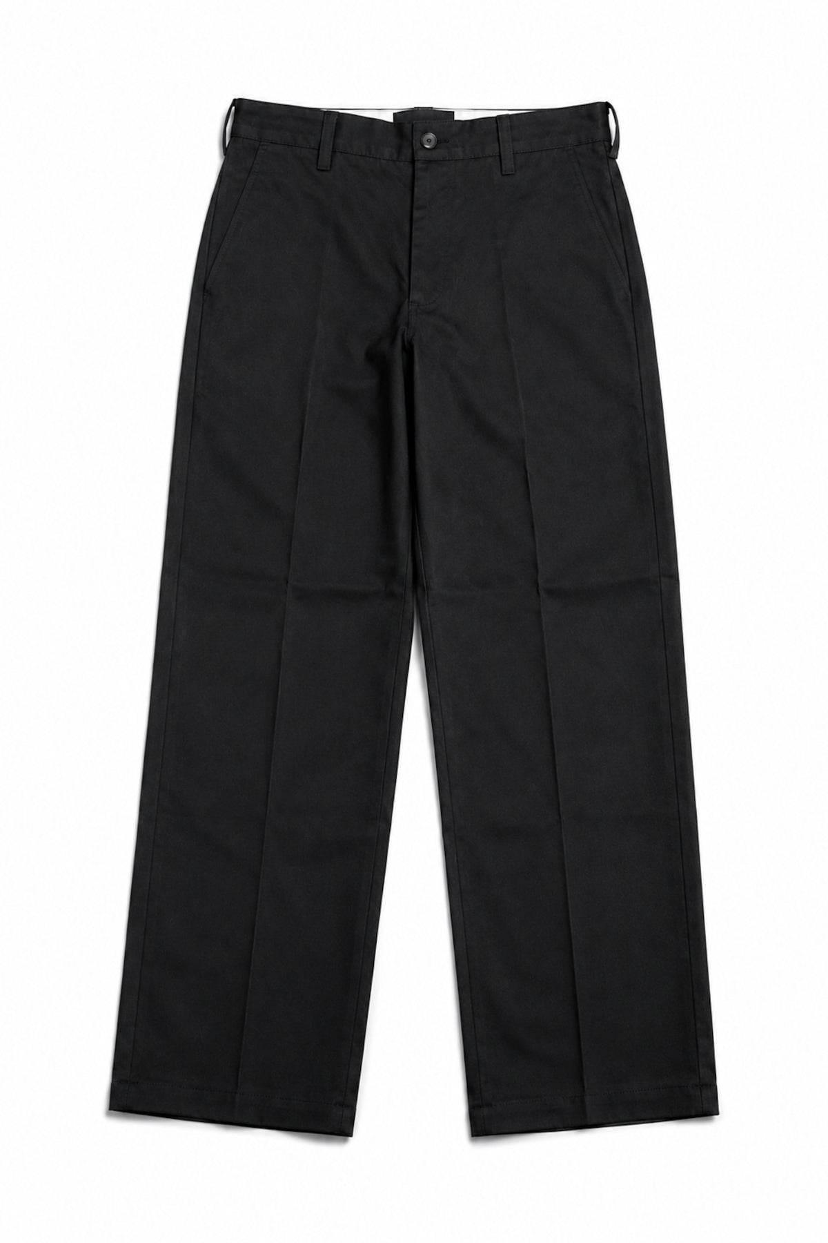 No Tuck Chino Pants -BLACK-
