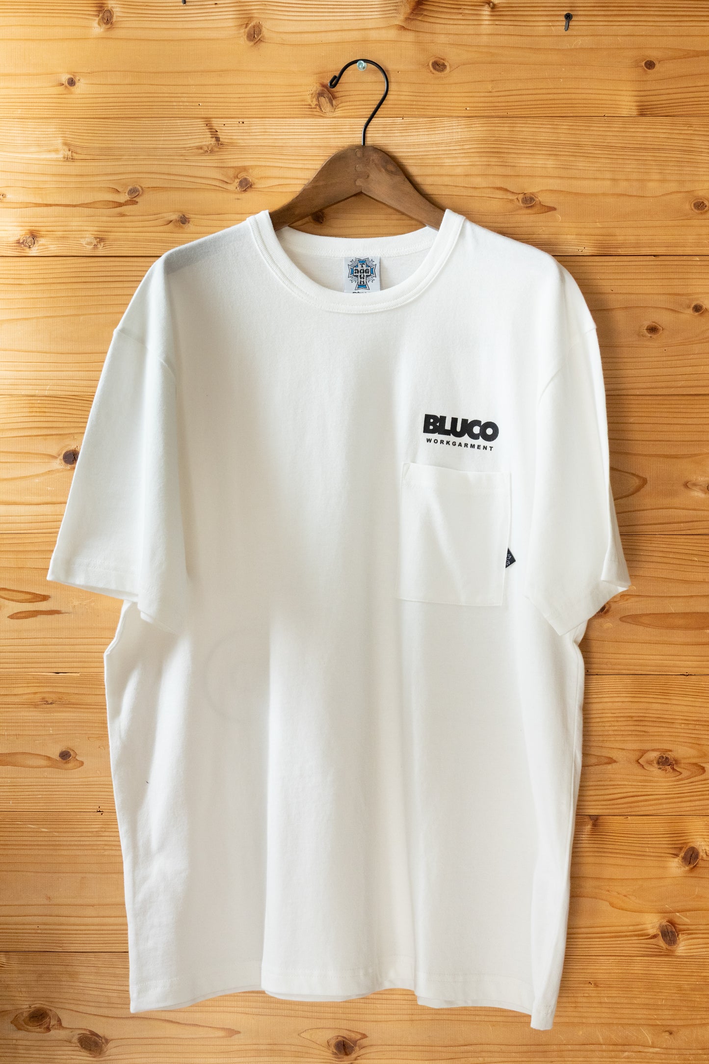 ポケットTシャツ - Logo-(White)