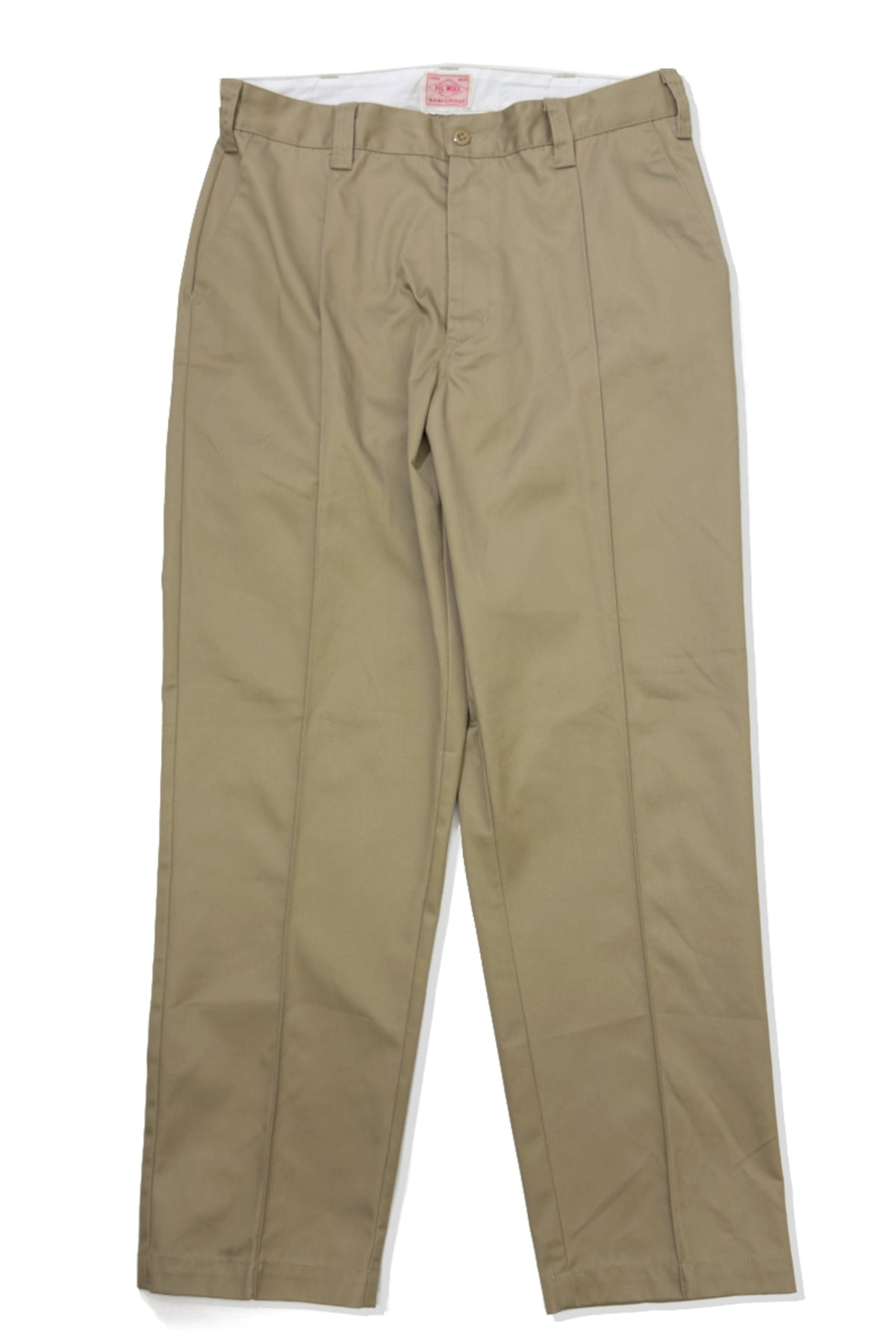 Pin Tuck Chino Pants -BEIGE-