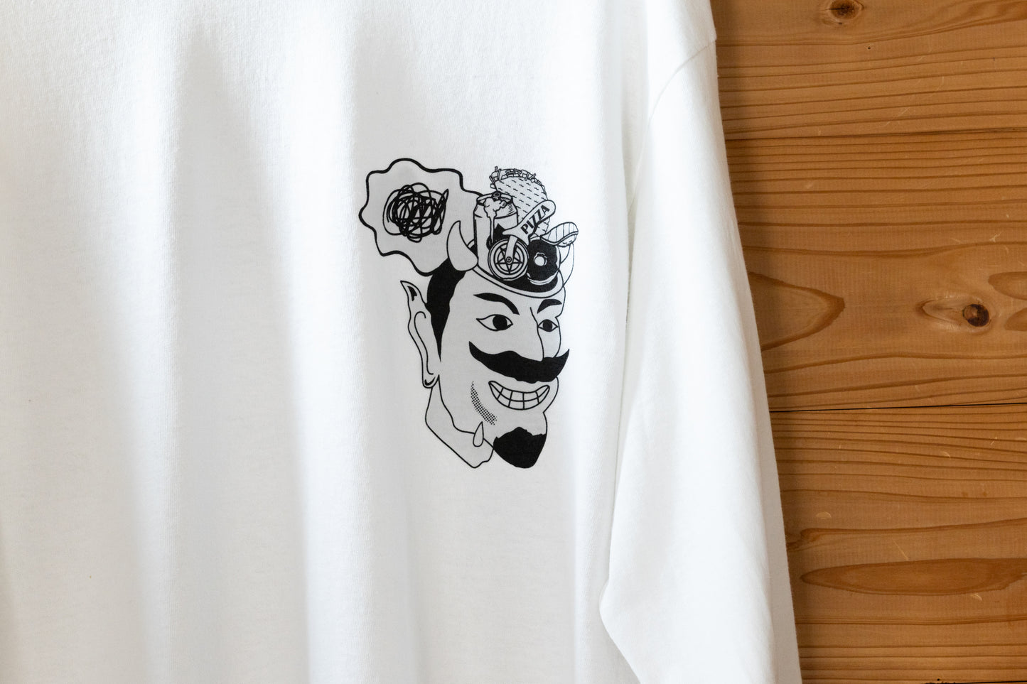 Eat'em L/S T-shirts(White)