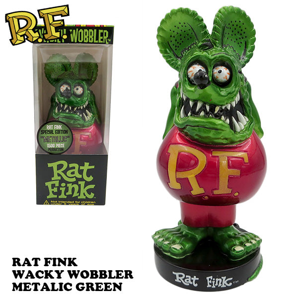 ラットフィンク ボビングヘッド  メタリックGREEN 【RAT FINK】