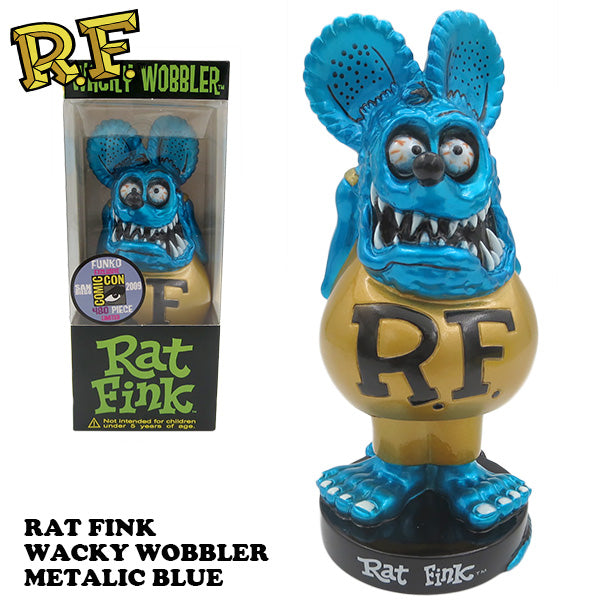 ラットフィンク ボビングヘッド  メタリックBLUE 【RAT FINK】