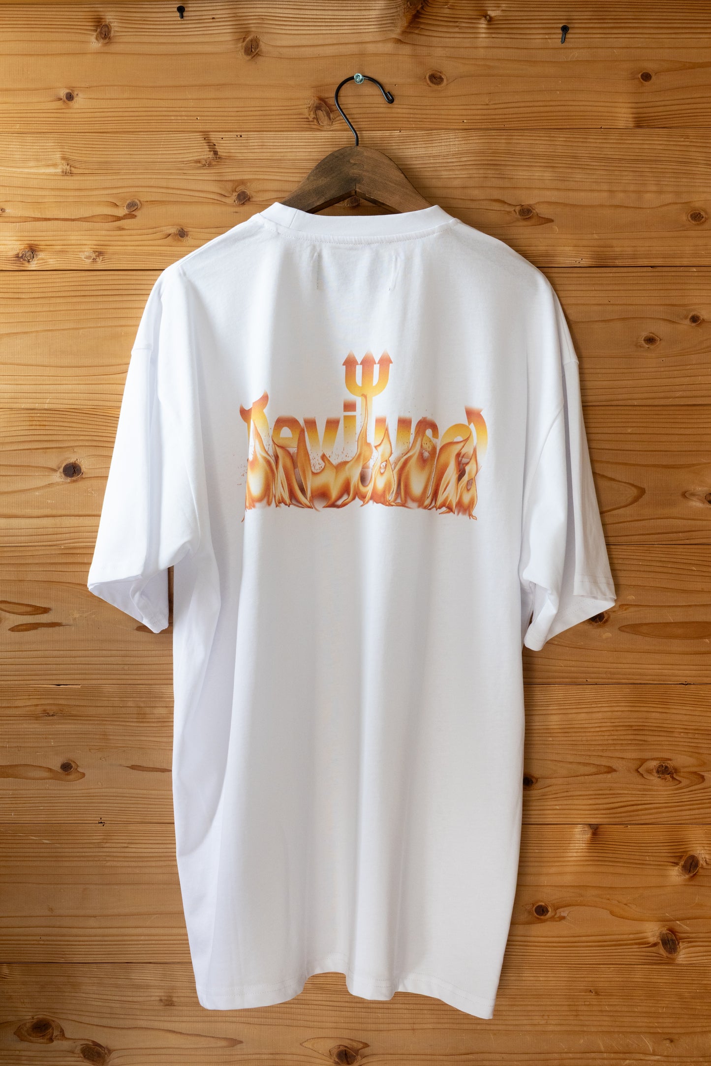 Flame Logo T-shirts(White)