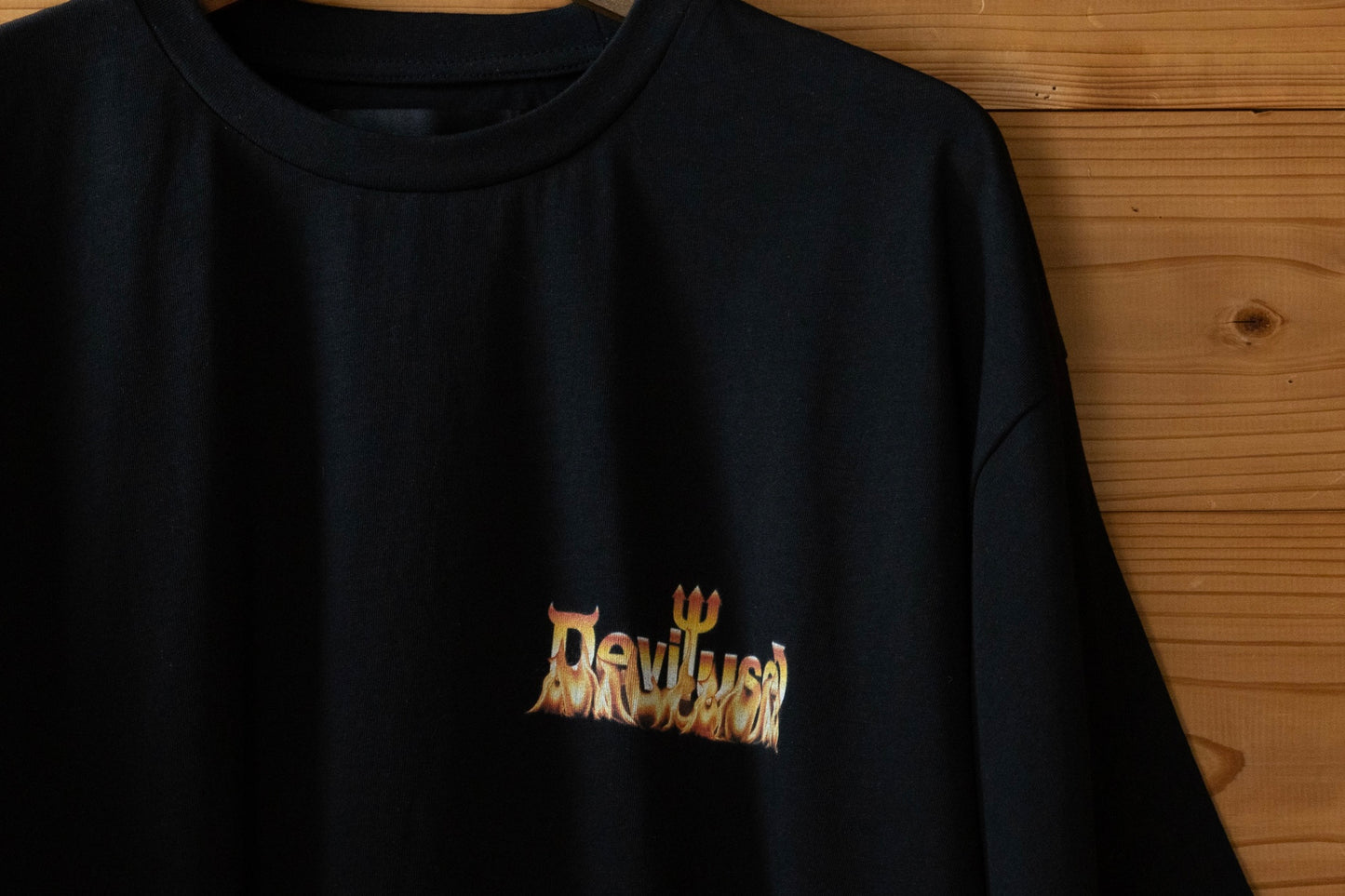 Flame Logo T-shirts(Black)