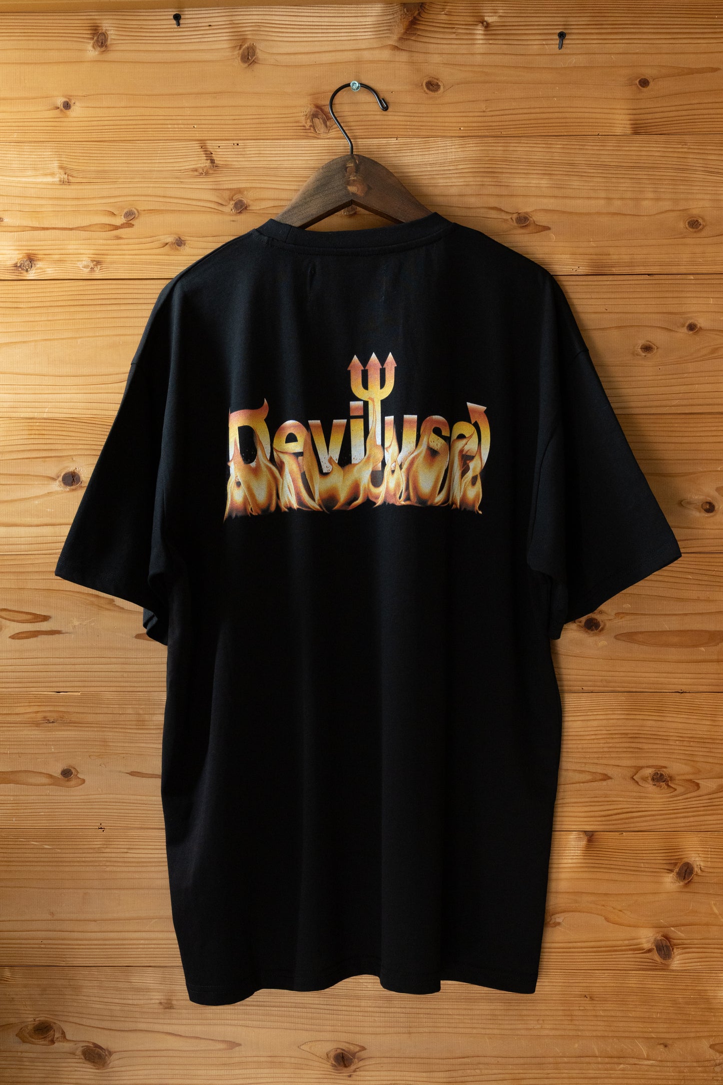 Flame Logo T-shirts(Black)