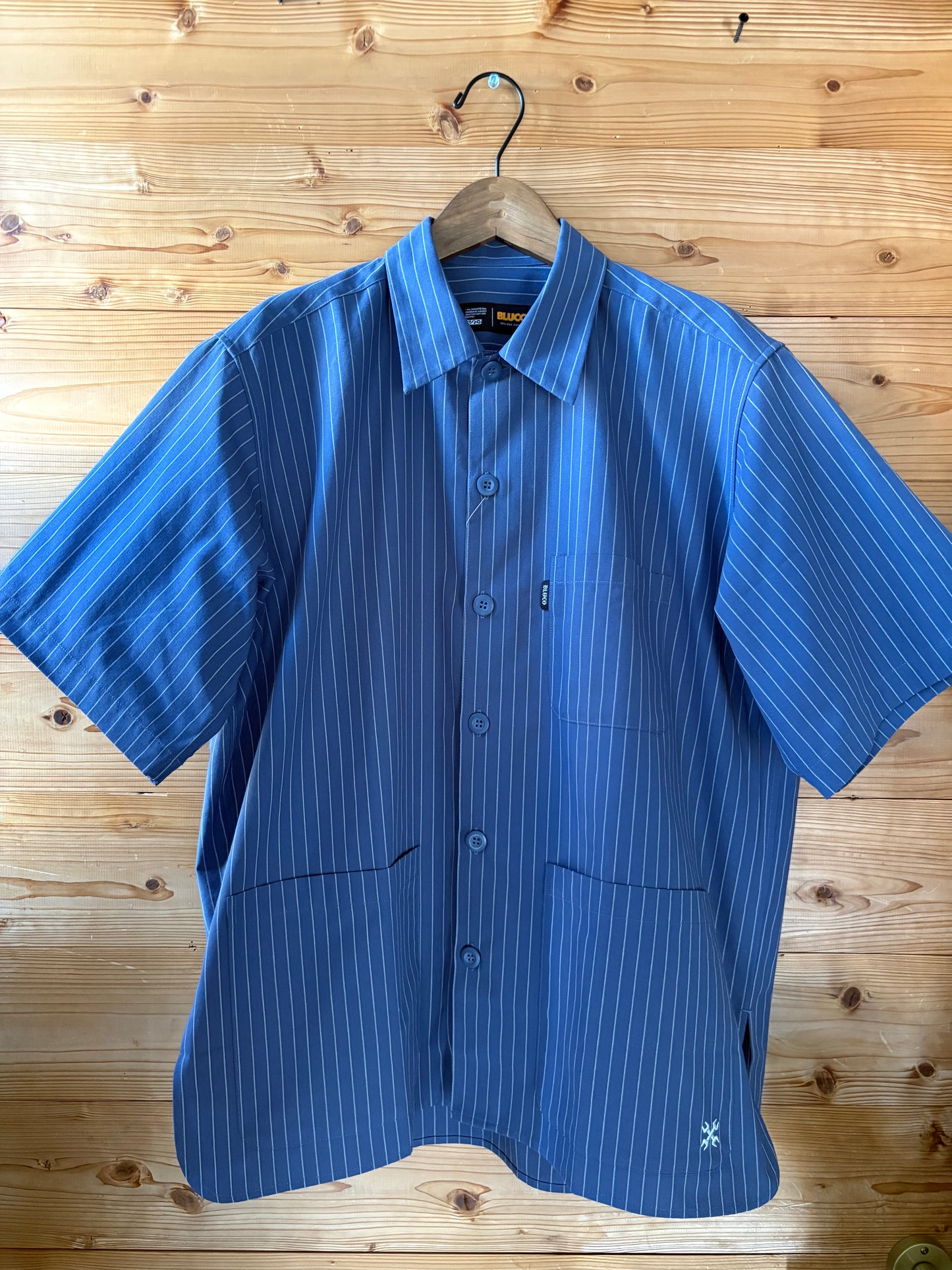 GARAGE STRIPE WORK SHIRT S/S