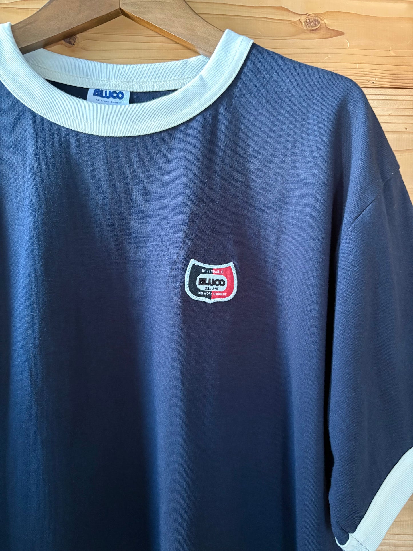 HEAVY DRY COTTON RINGER TEE -Champ-