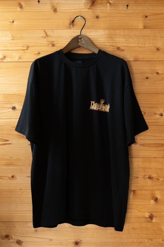 Flame Logo T-shirts(Black)