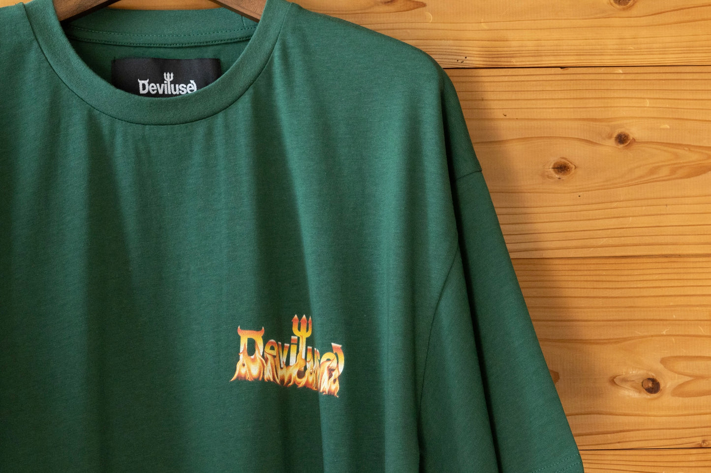 Flame Logo T-shirts(Green)