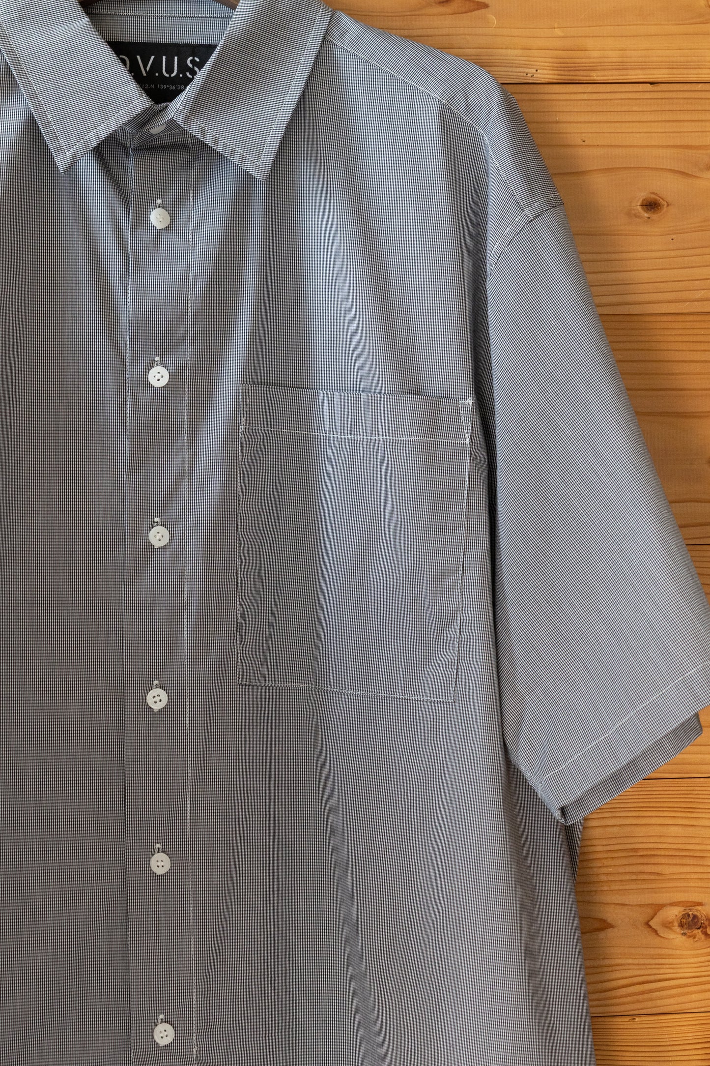 Check S/S Shirts(Black)