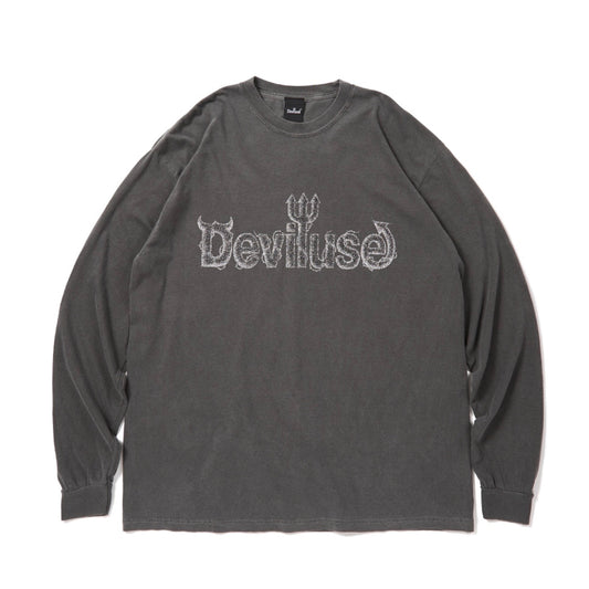Thorn Logo L/S T-shirts  (Fade Black)
