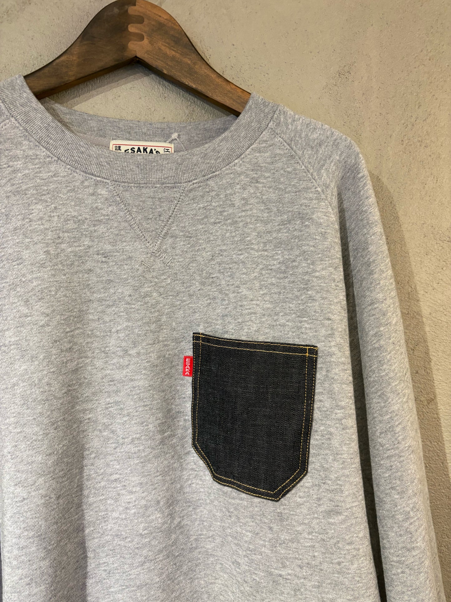 江坂ジーンズ デニムポケットスウェット