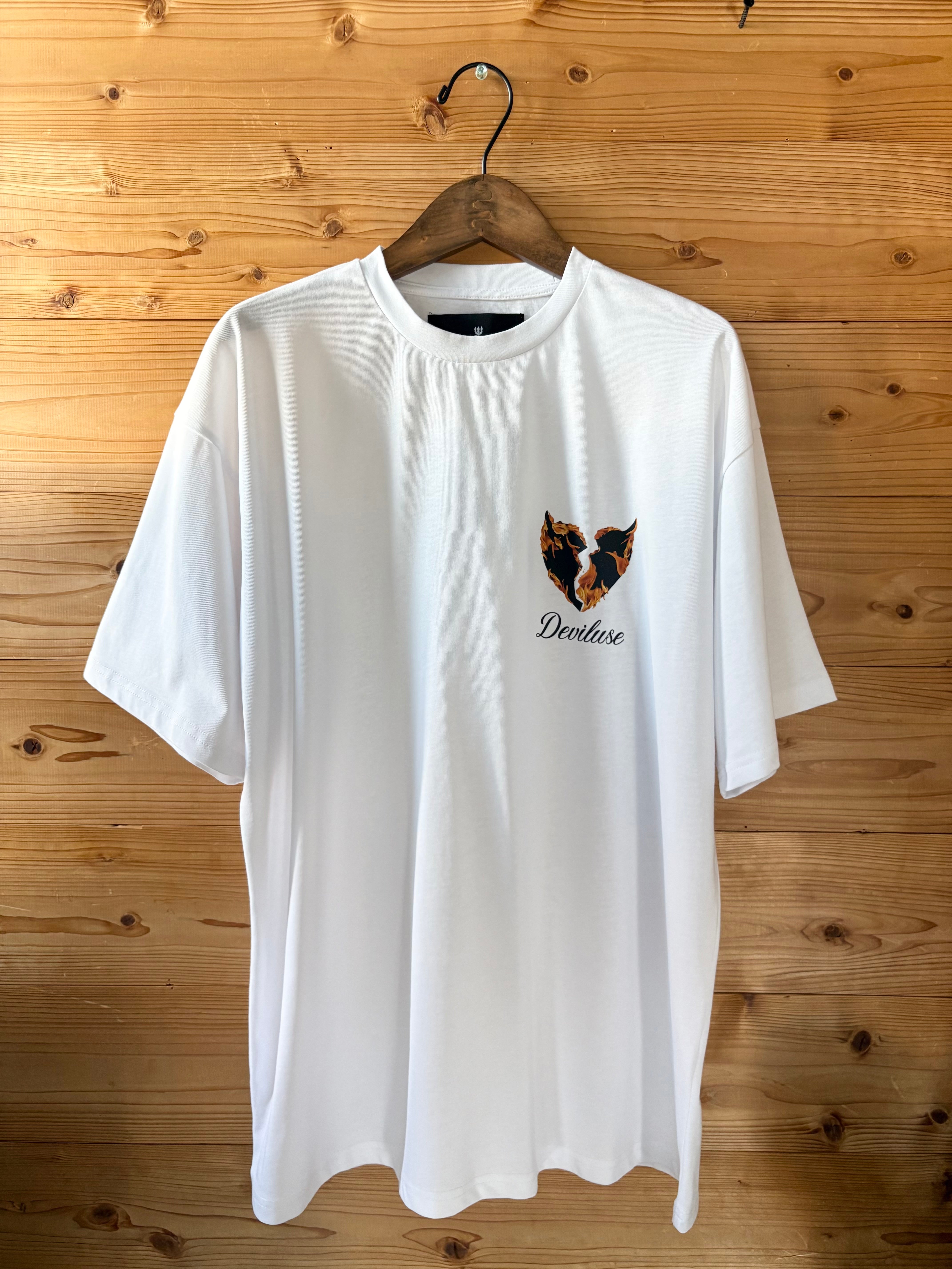 Flame Heart T-shirts(White) – エアーズ
