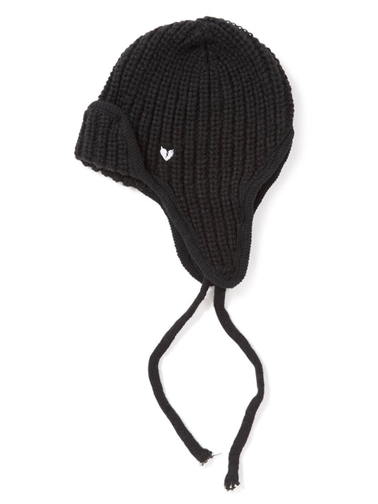 Ear Flap Beanie (Black)