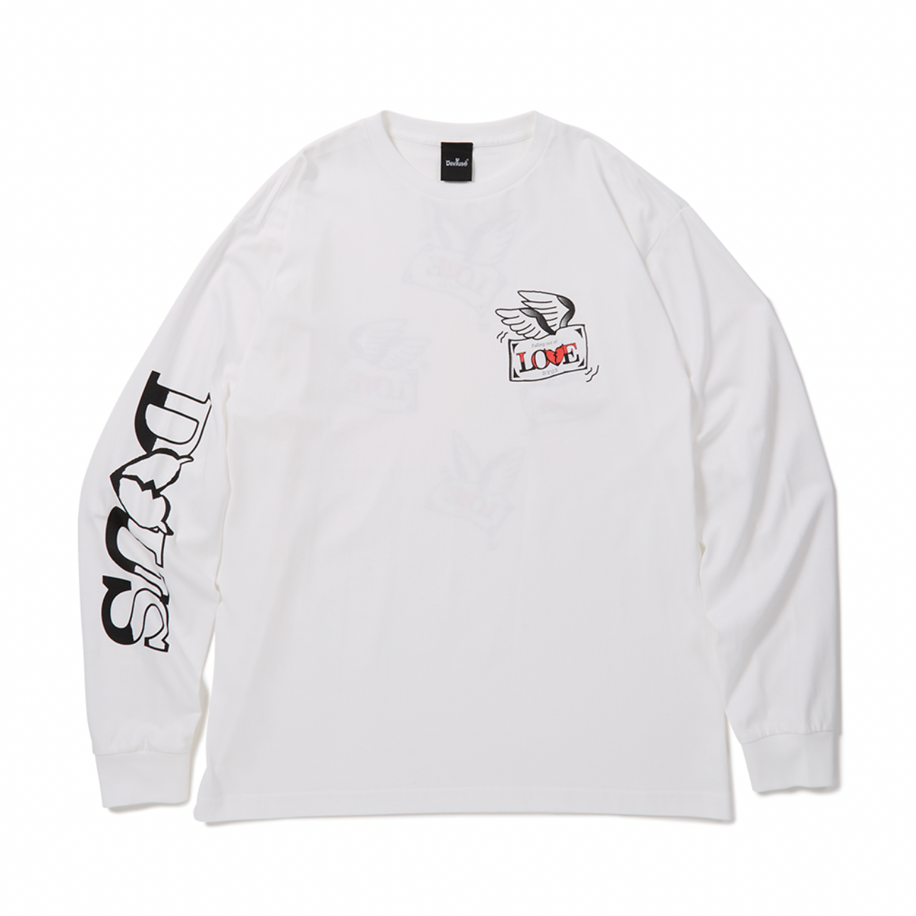 Falling out of Love L/S T-shirts  (White)