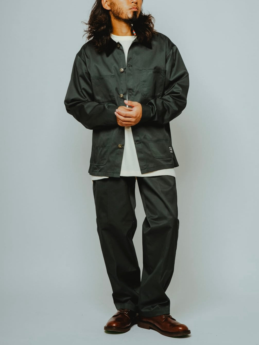 No Tuck Chino Pants -S.GREEN-