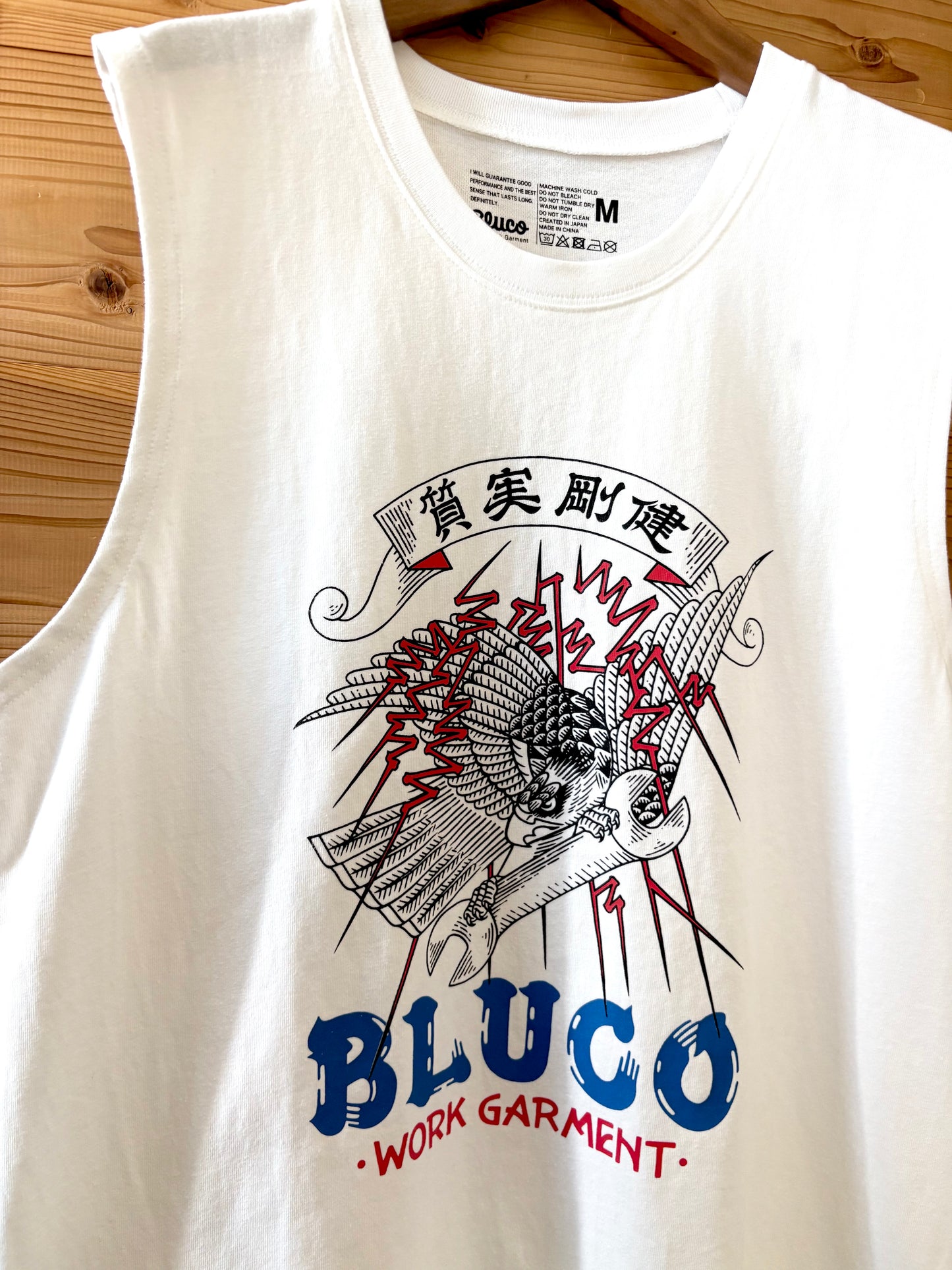 ノースリーブ プリントTシャツ -遊鷹-